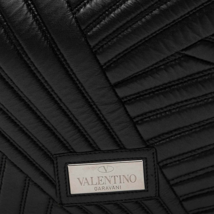 Valentino Cuir Braided Stitch Hobo