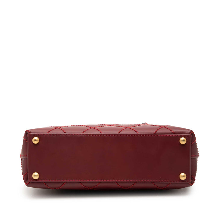 Chanel Small CC Cuir de veau Surpique Cabas