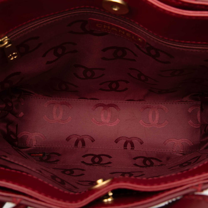 Chanel Small CC Cuir de veau Surpique Cabas