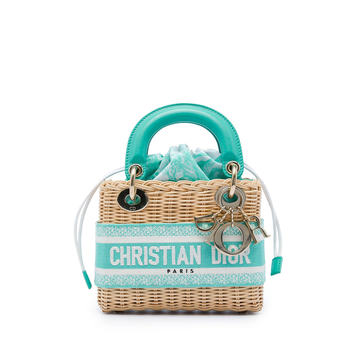 de Jouy Lady Dior Mini Osier Beige