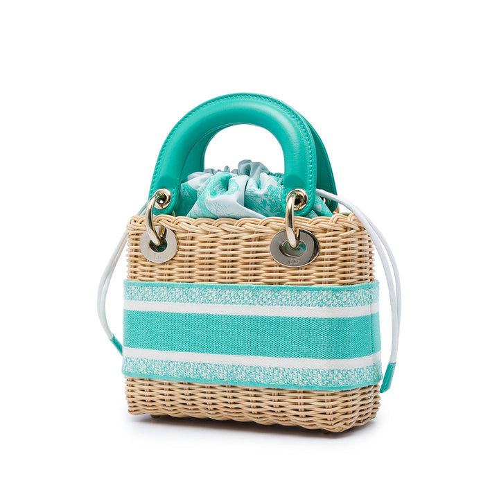 de Jouy Lady Dior Mini Osier Beige
