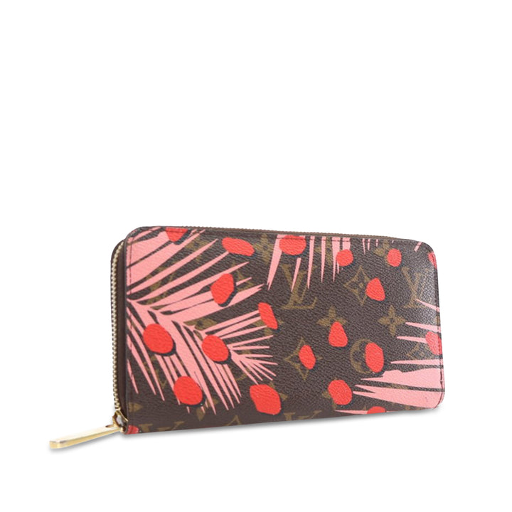 Monogram Jungle Dots Zippy Wallet Brown - Gaby Paris