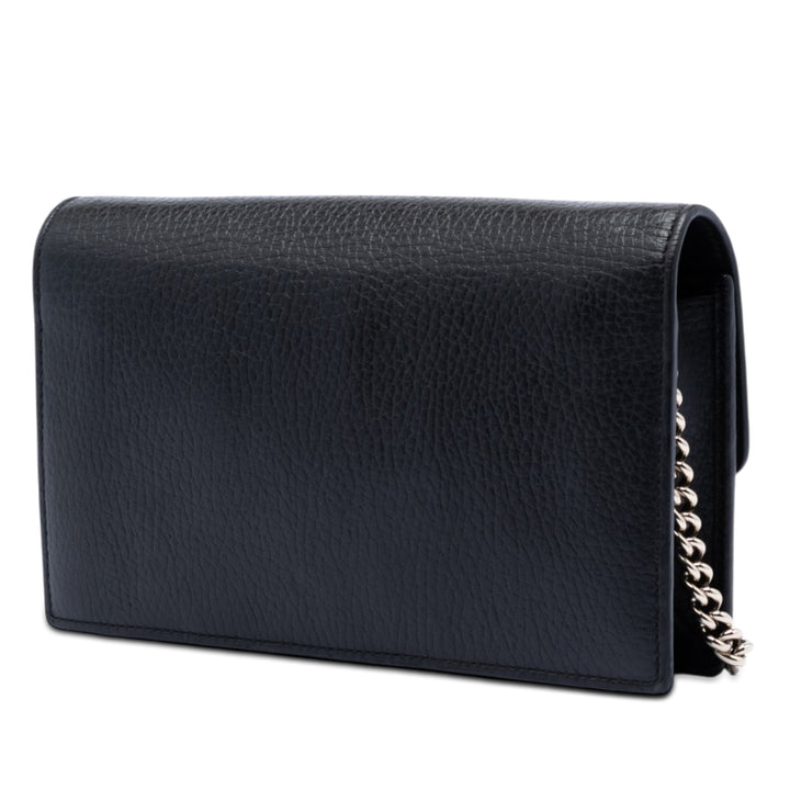 Gucci Dollar Interlocking G Wallet on Chain Cuir de veau