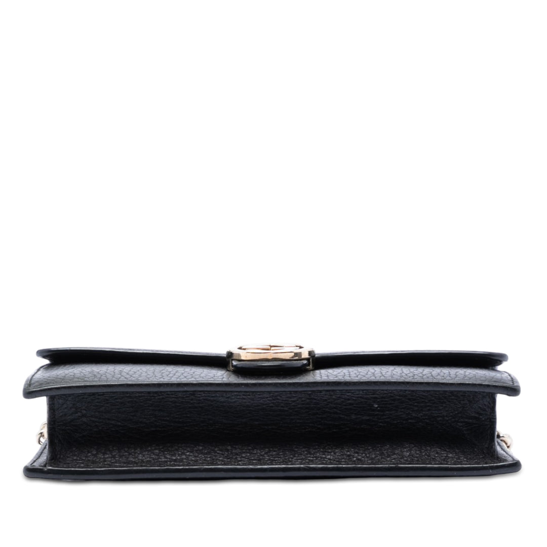 Gucci Dollar Interlocking G Wallet on Chain Cuir de veau