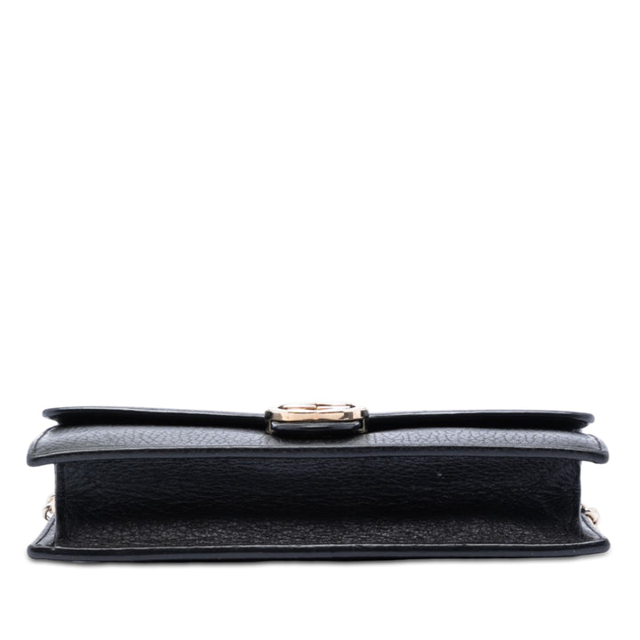Gucci Dollar Interlocking G Wallet on Chain Cuir de veau