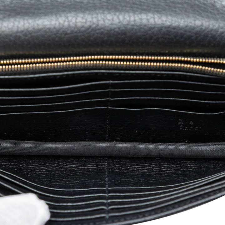 Gucci Dollar Interlocking G Wallet on Chain Cuir de veau