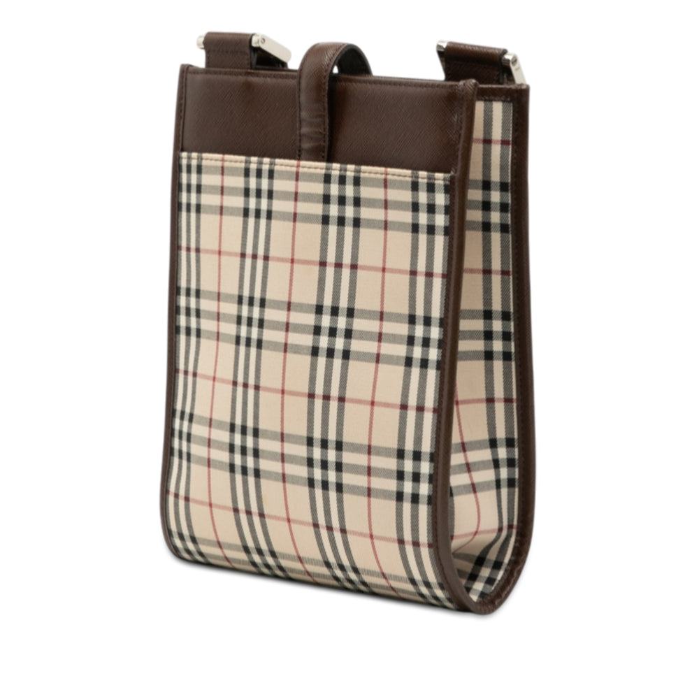 Burberry Sac bandoulière House Check Marron – vue 2 – GABY PARIS