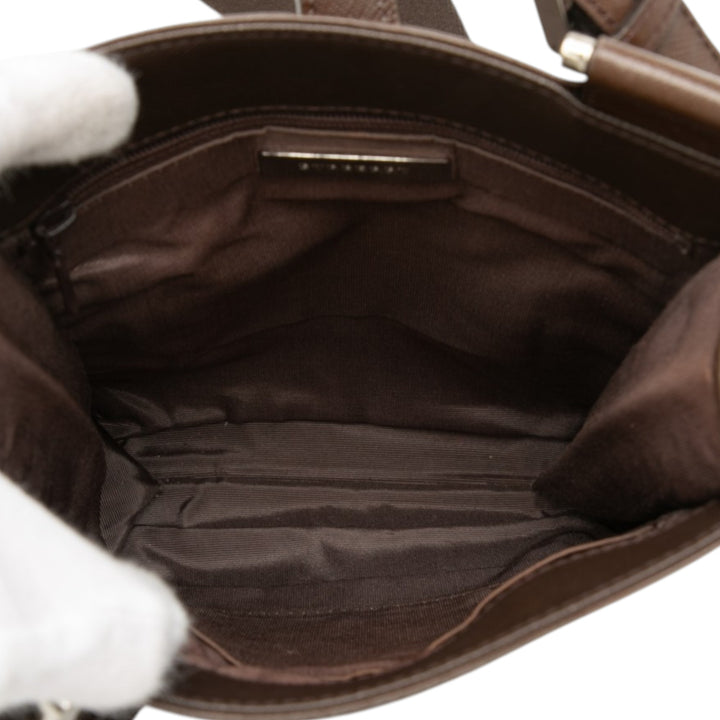 Burberry Sac bandoulière House Check Marron – vue 4 – GABY PARIS