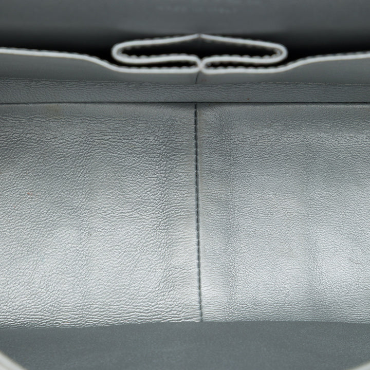 Chanel Matelassé Métallisé vieilli Reissue 2.55 Double rabat 227 Cuir de veau Argenté