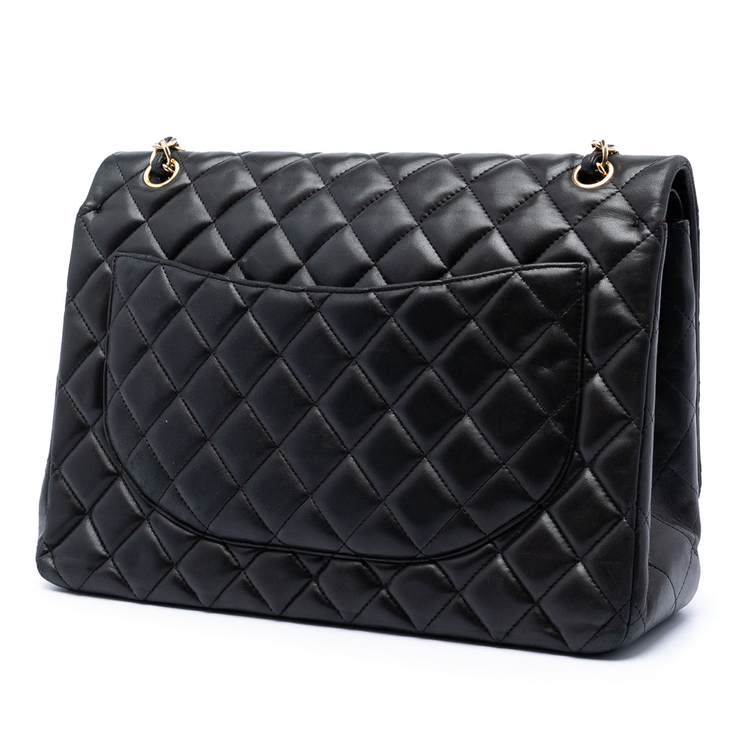 Chanel Maxi Classic Cuir d’agneau Double rabat