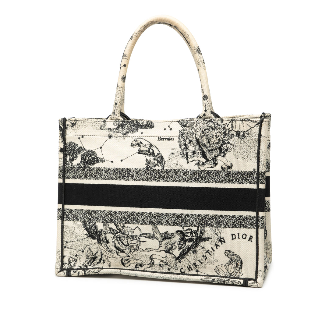 Dior Medium Toile brodé Zodiac Toile De Jouy Book Cabas