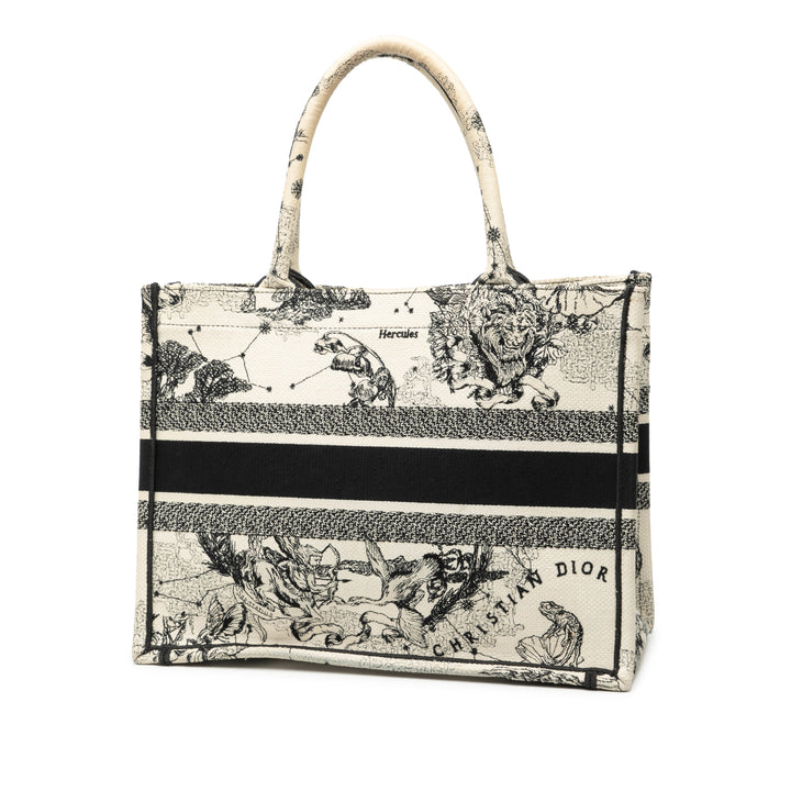 Dior Medium Toile brodé Zodiac Toile De Jouy Book Cabas