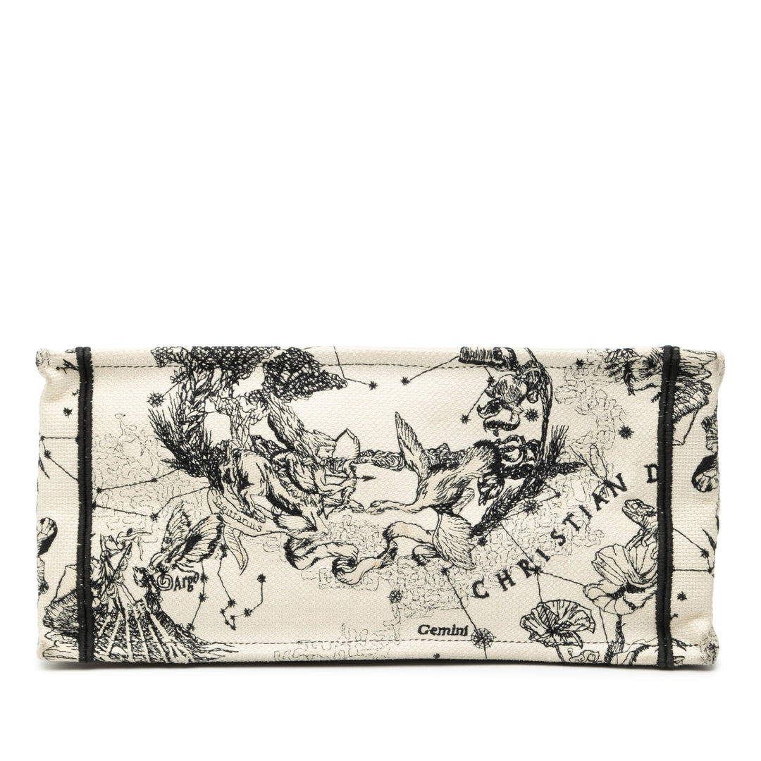 Dior Medium Toile brodé Zodiac Toile De Jouy Book Cabas
