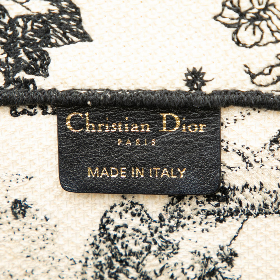 Dior Medium Toile brodé Zodiac Toile De Jouy Book Cabas