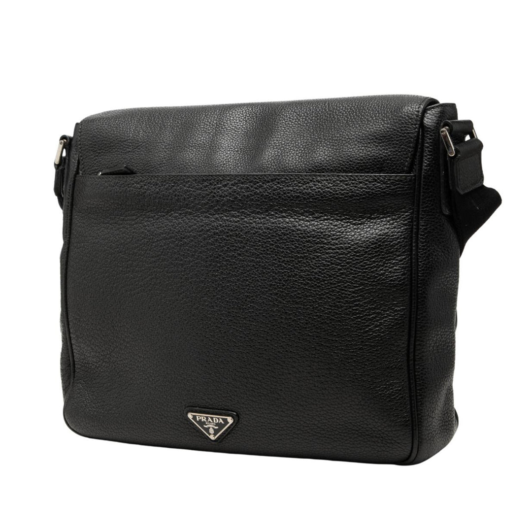 Vitello Phenix à rabat Sac Noir