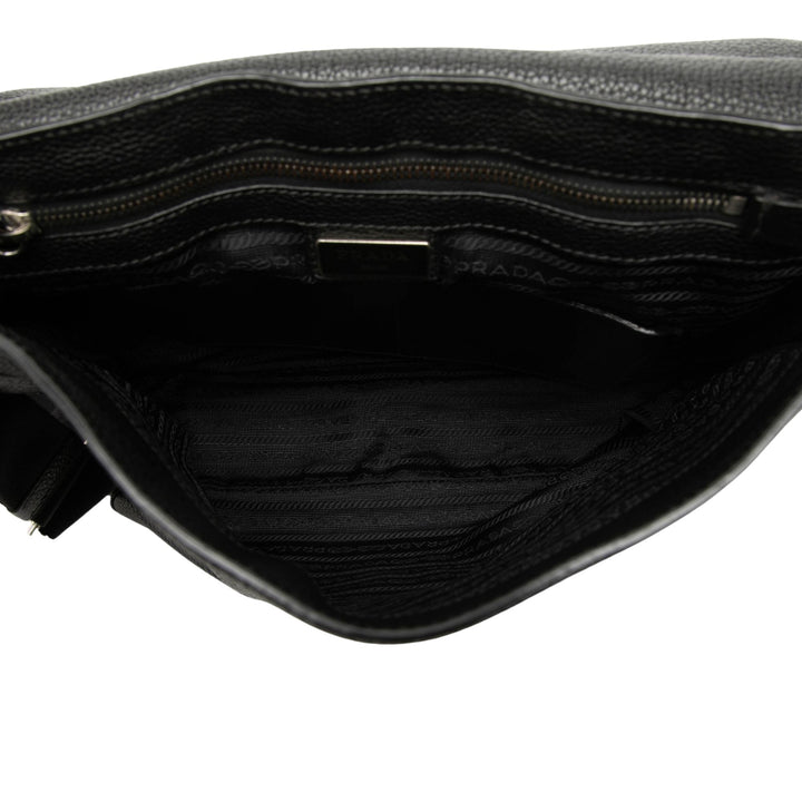 Vitello Phenix à rabat Sac Noir