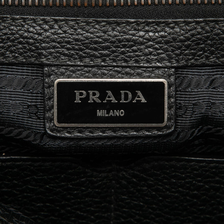 Vitello Phenix à rabat Sac Noir
