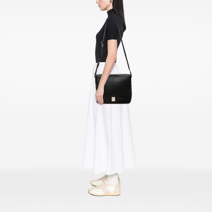 Vitello Phenix à rabat Sac Noir