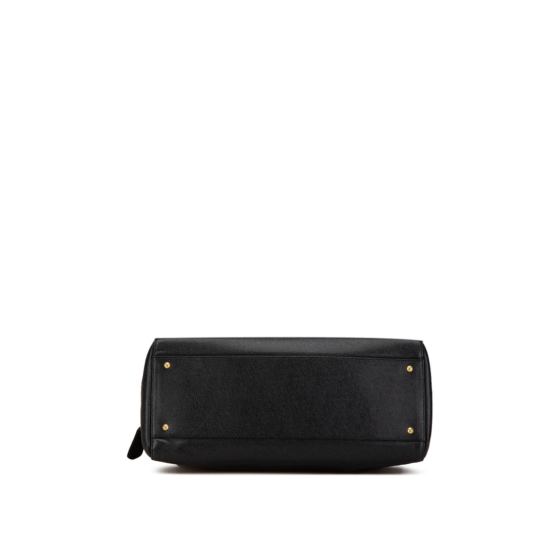 Caviar CC Shoulder Bag Black - Gaby Paris