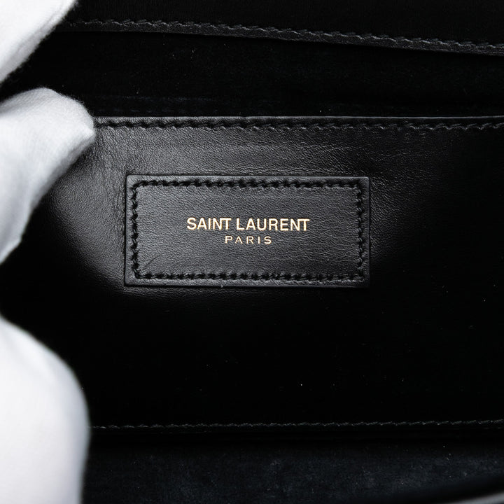 Saint Laurent Matelasse Diagonal Cuir de veau Monogram Cassandre Pochette
