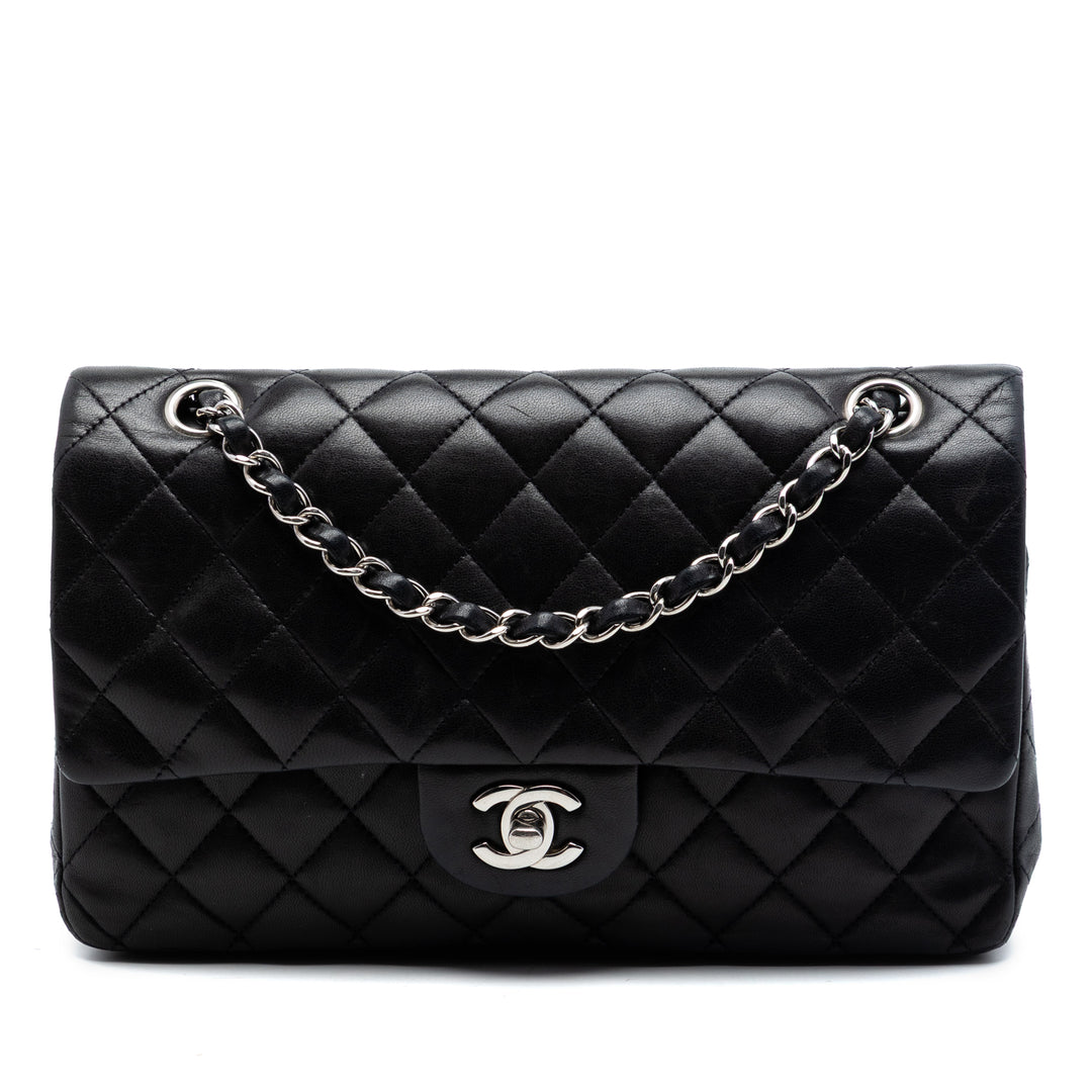 Chanel Medium Classic Cuir d’agneau Double rabat