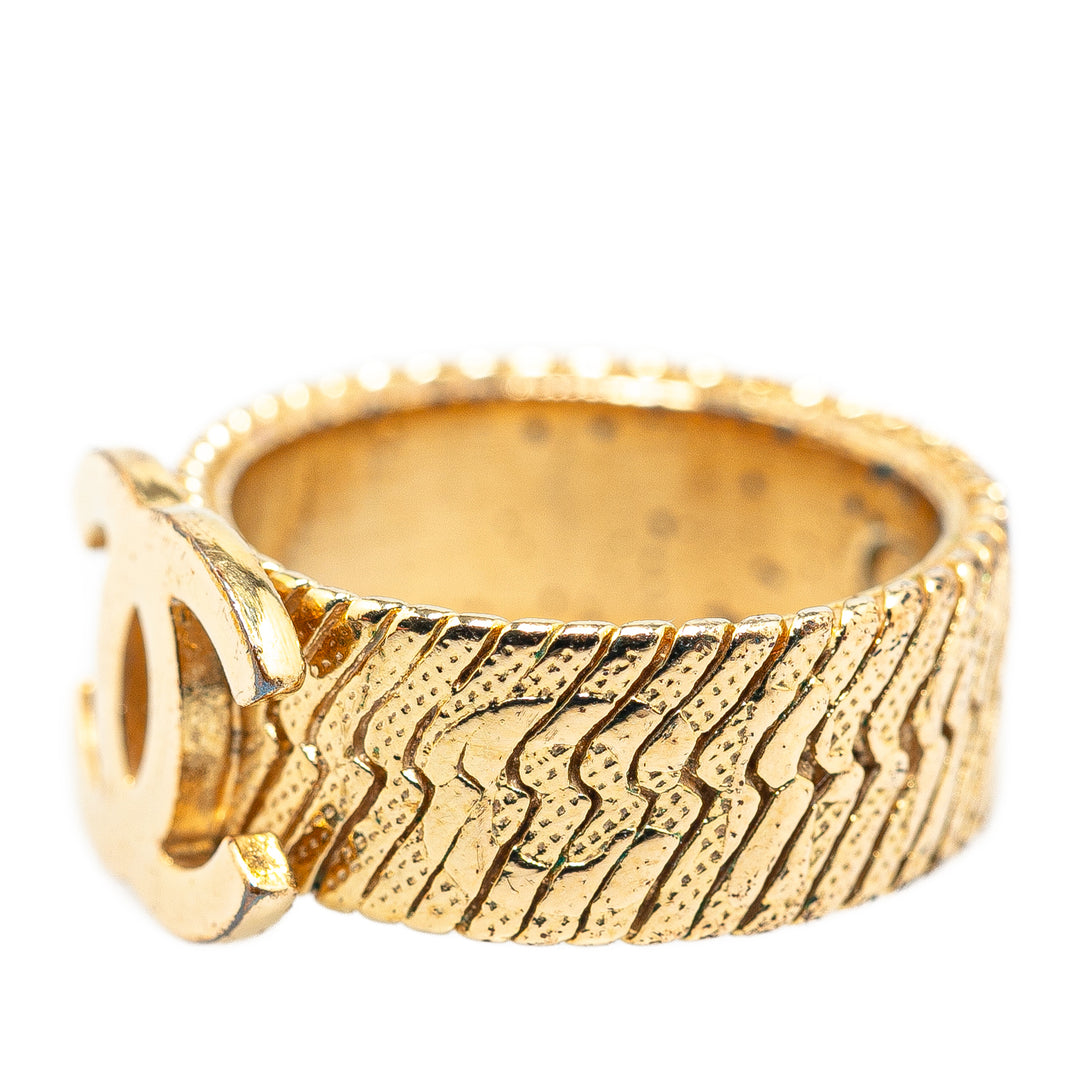 Gold Plated CC Ring Gold - Gaby Paris