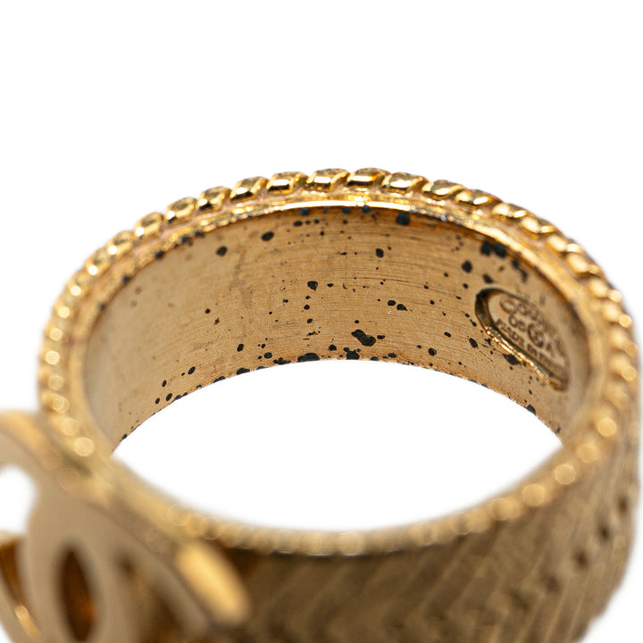 Gold Plated CC Ring Gold - Gaby Paris