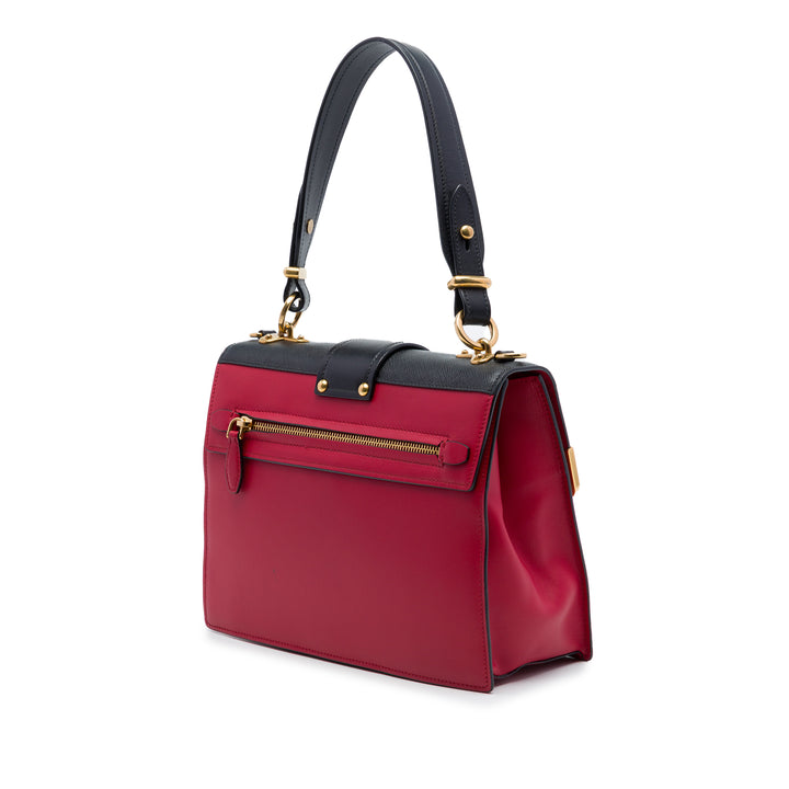 à finitions City Veau Cahier Sac Saffiano Noir