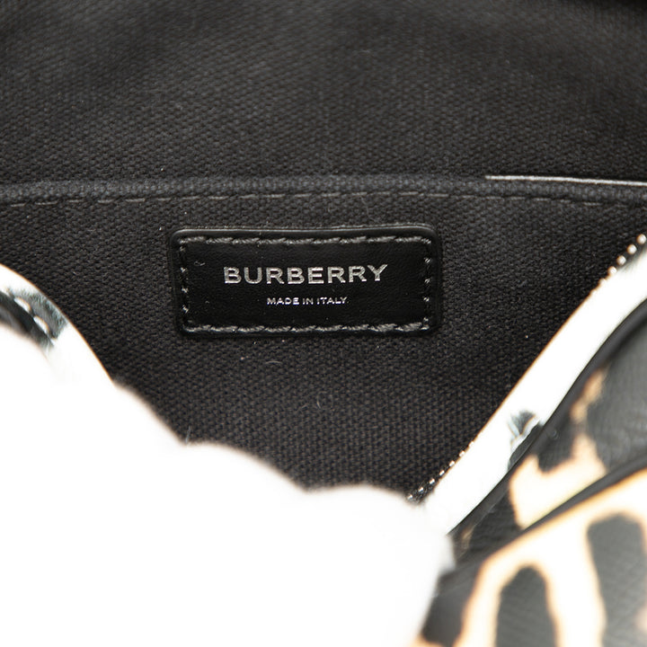 Burberry Sac caméra Leopard Imprimé Marron – vue 5 – GABY PARIS