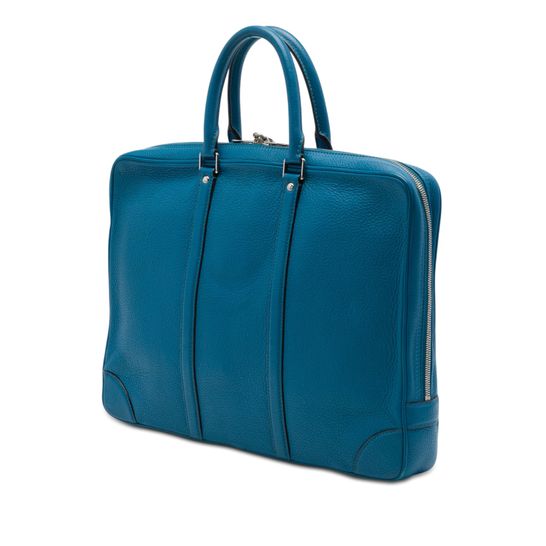 Louis Vuitton grainé Porte Documents Voyage Cuir de veau grainé
