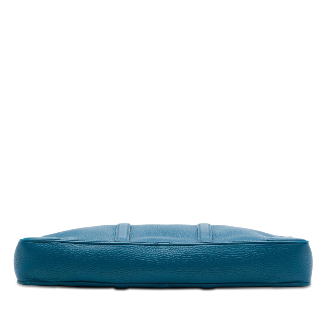 Porte Documents Voyage taurillon Bleu