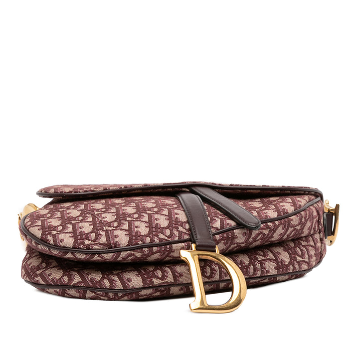 Dior Oblique Toile Saddle Sac