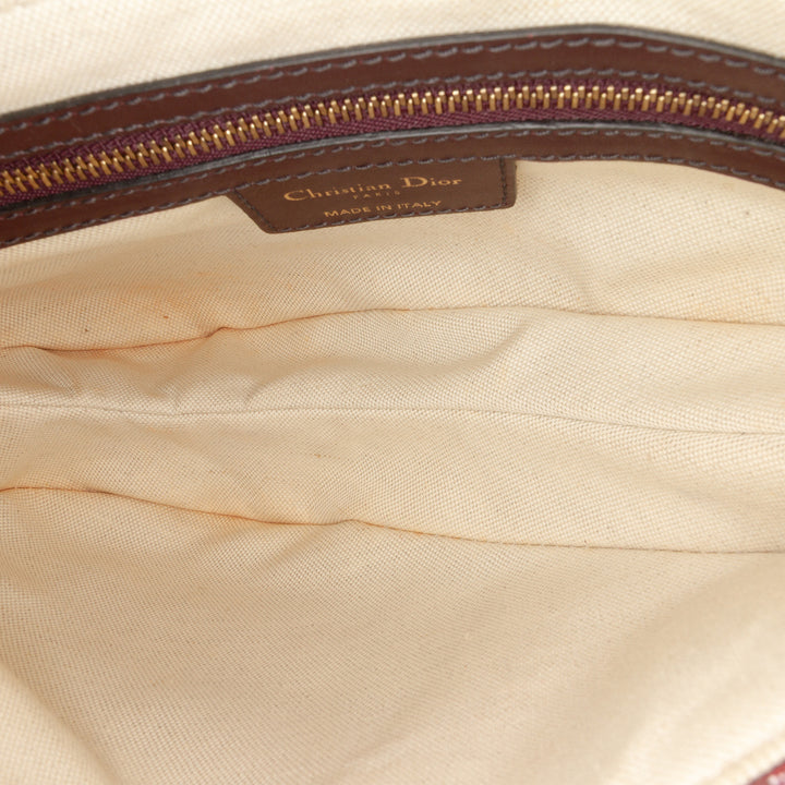 Dior Oblique Toile Saddle Sac