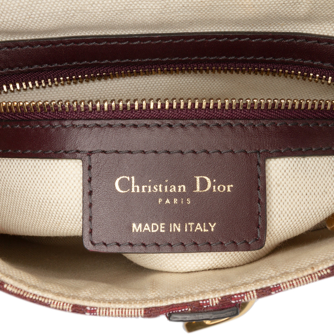 Dior Oblique Toile Saddle Sac