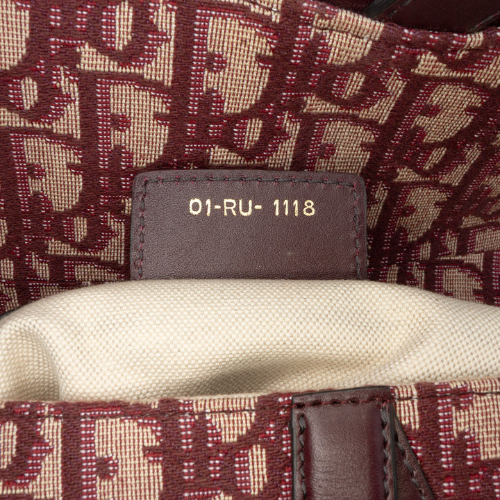 Dior Oblique Toile Saddle Sac
