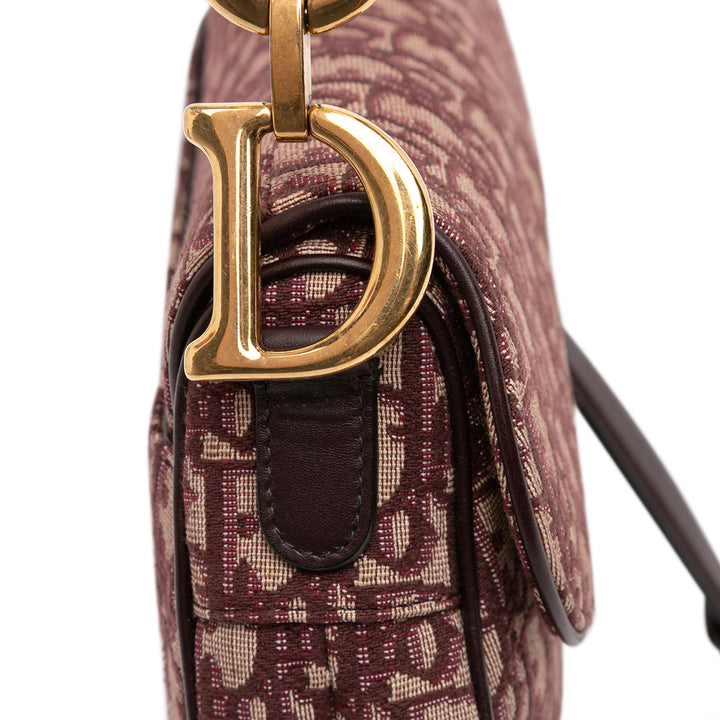 Dior Oblique Toile Saddle Sac