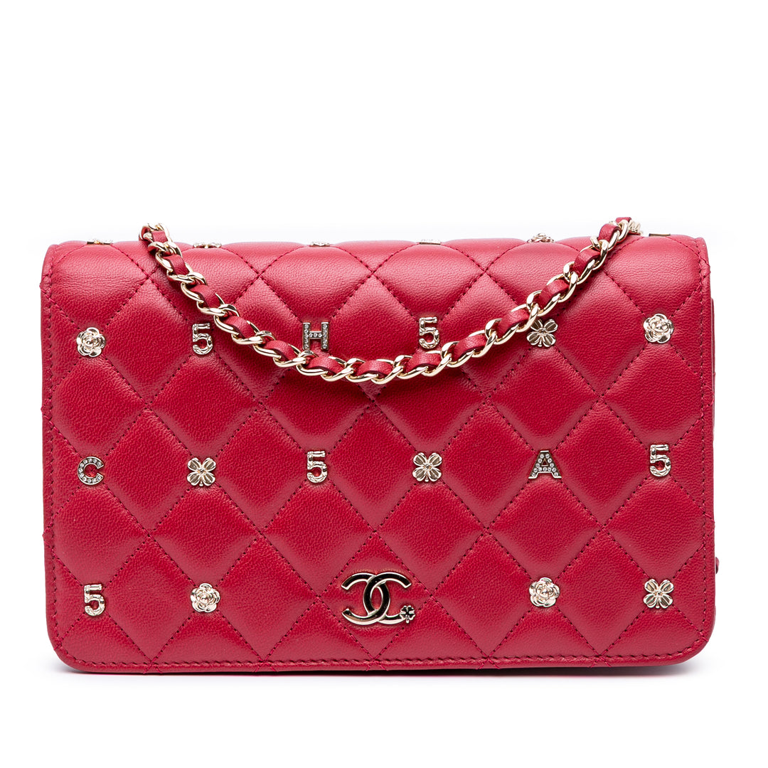 Quilted Lambskin All About Chanel Wallet On Chain Red - Gaby Paris