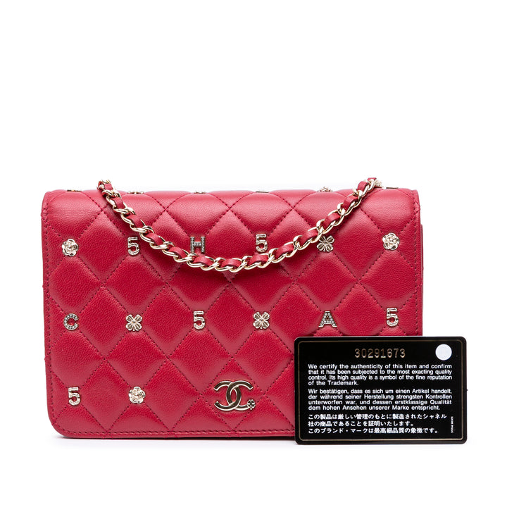 Quilted Lambskin All About Chanel Wallet On Chain Red - Gaby Paris