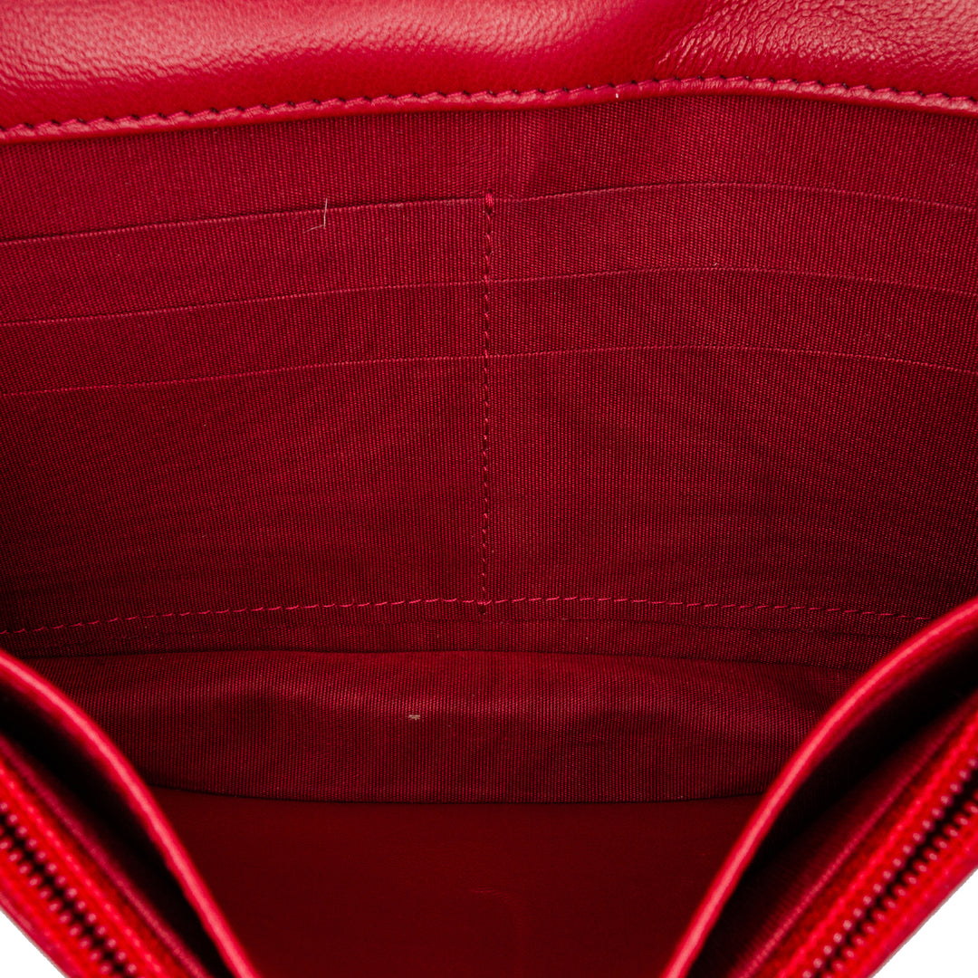 Quilted Lambskin All About Chanel Wallet On Chain Red - Gaby Paris