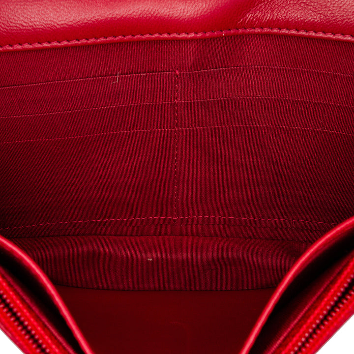 Quilted Lambskin All About Chanel Wallet On Chain Red - Gaby Paris