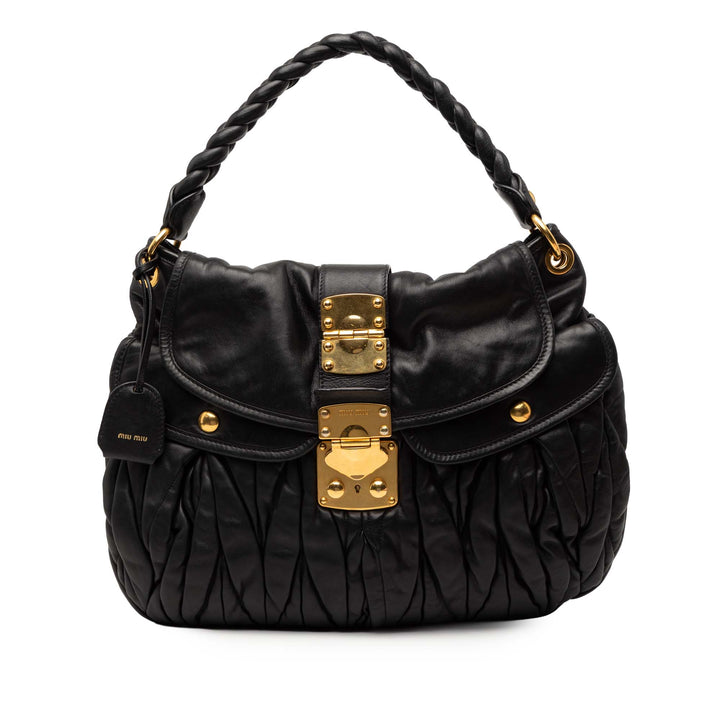 Miu Miu Matelasse Nappa Coffer Sac