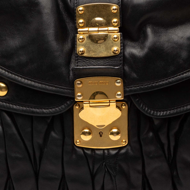 Miu Miu Matelasse Nappa Coffer Sac