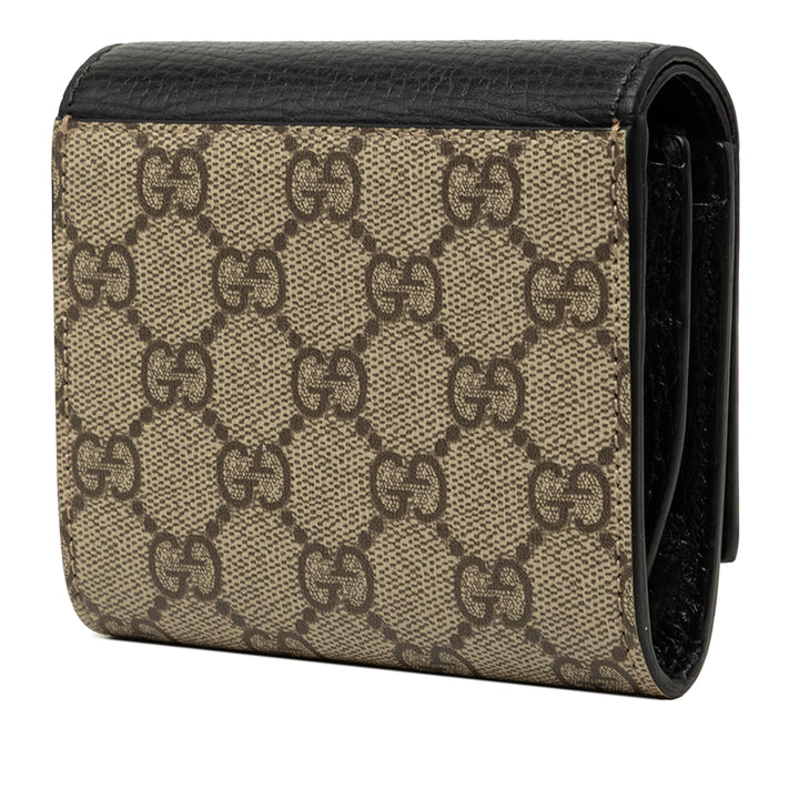Bicolore GG Marmont et Compact Portefeuille Moyen GG Supreme Noir