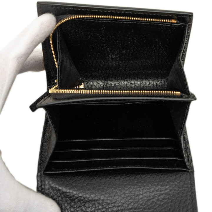 Bicolore GG Marmont et Compact Portefeuille Moyen GG Supreme Noir