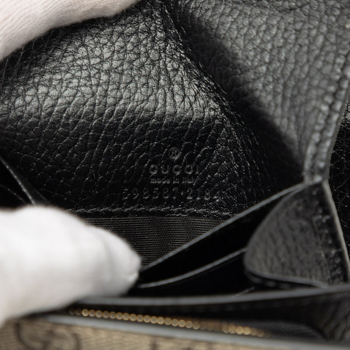 Bicolore GG Marmont et Compact Portefeuille Moyen GG Supreme Noir