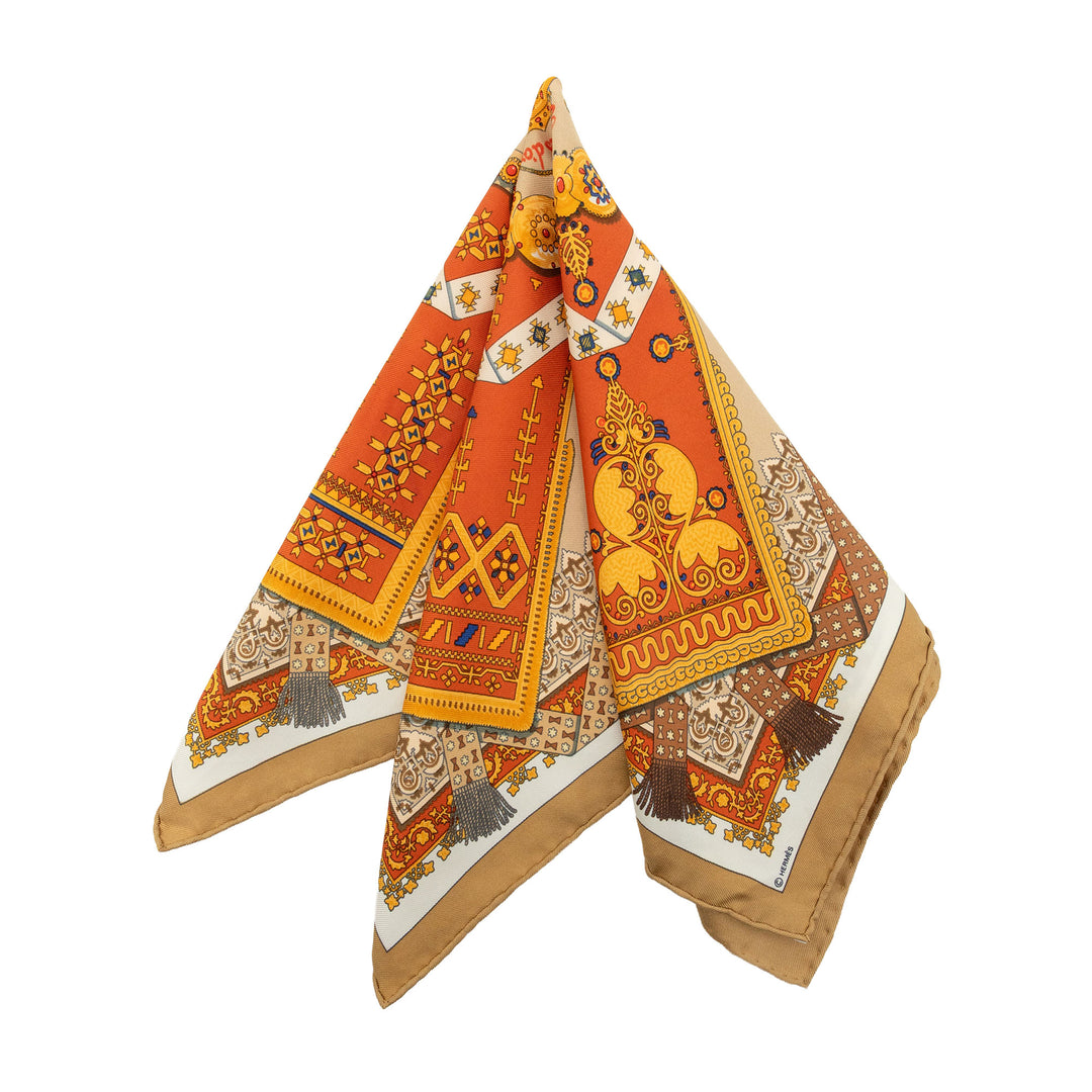 Hermès Brins D Or Foulard 45 Orange
