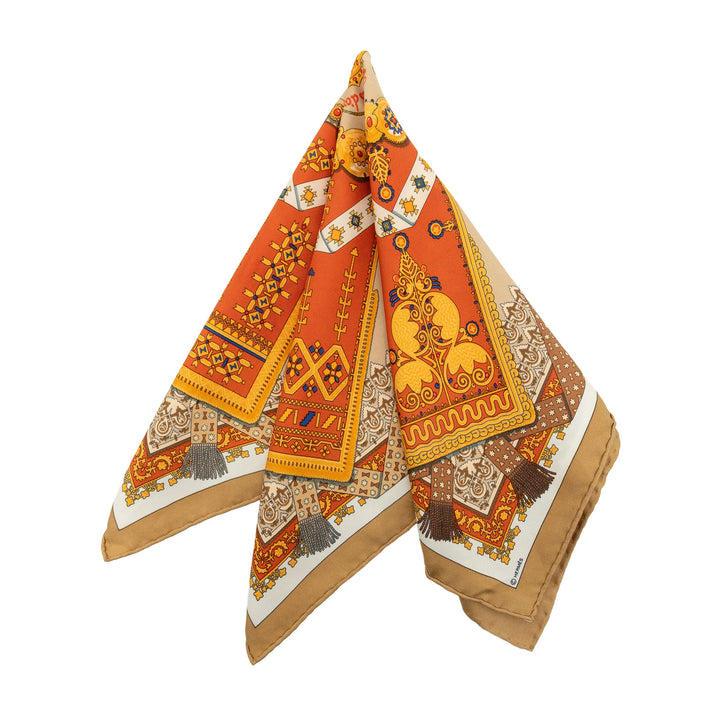 Hermès Brins D Or Foulard 45 Orange