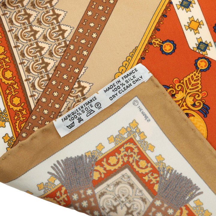 Hermès Brins D Or Foulard 45 Orange