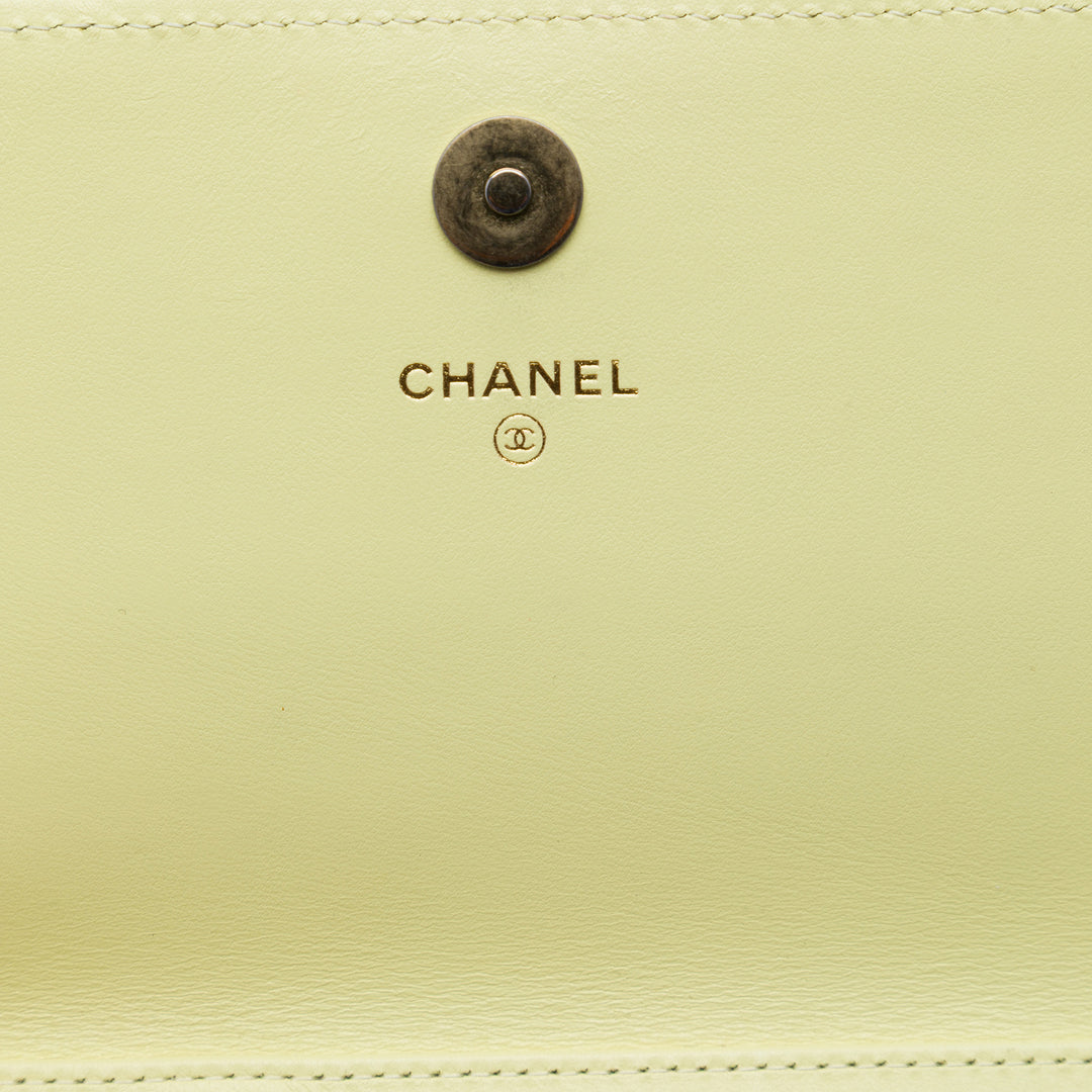 Chanel CC Matelassé Caviar Square Wallet on Chain