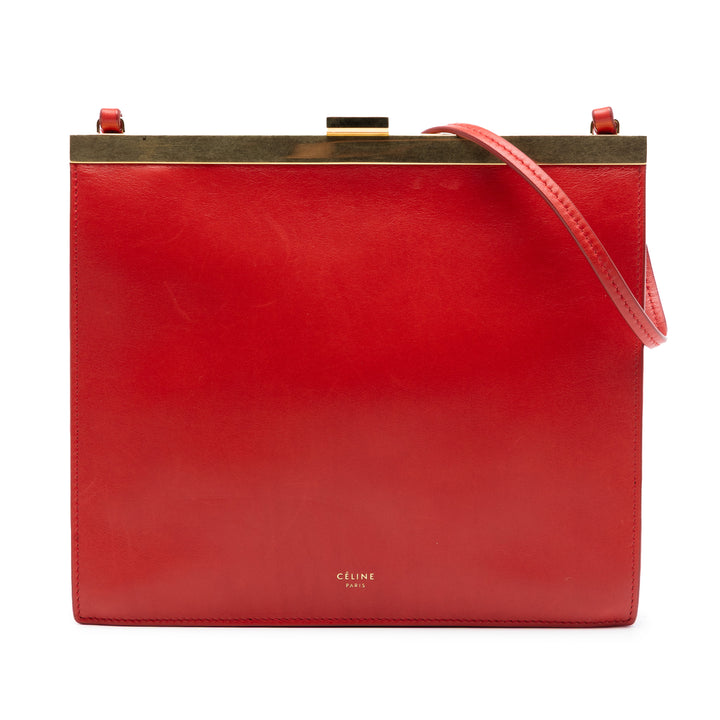 Celine Mini Smooth Cuir de veau Clasp Sac